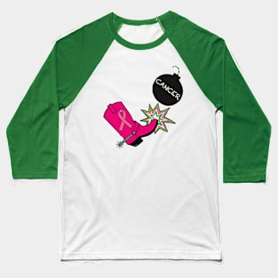 Boot Cancer Baseball T-Shirt